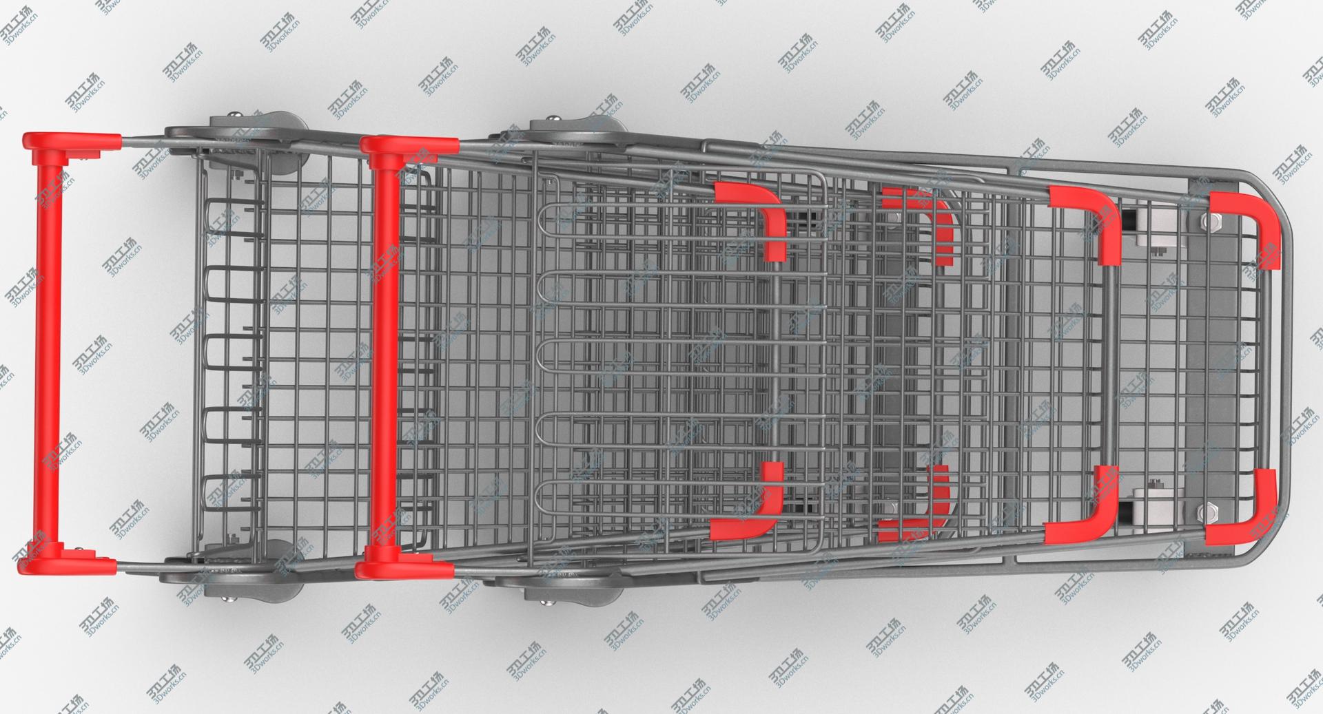 images/goods_img/2021040162/Metal Shopping Carts 02 Row of 2 3D model/5.jpg